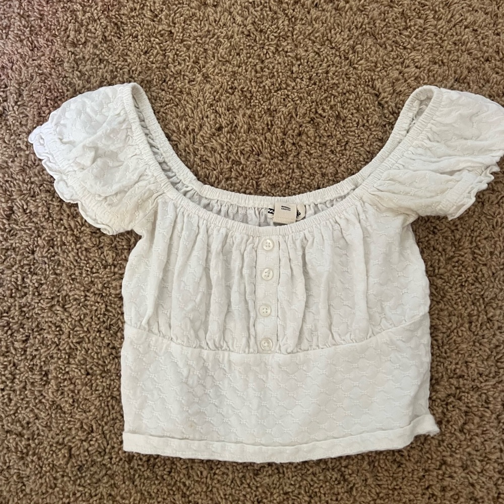 Billabong white blouse